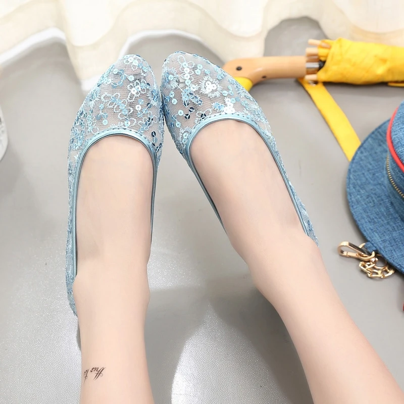 Лидер продаж Zapatos Mujer Новинка 2016 года Дышащие женские туфли на плоской подошве с