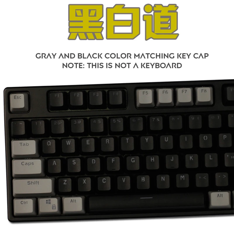 104 клавиши PBT Keycap с подсветкой серые черные колпачки для ключей ANSI макет OEM профиль