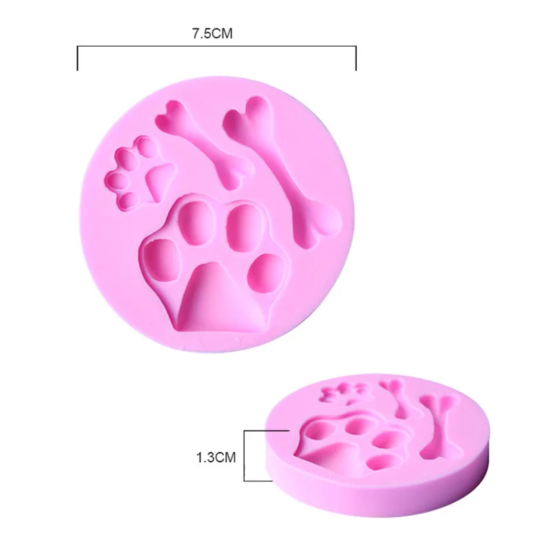 1 шт. силиконовая форма для выпечки Собачья лапка и кость|baking mould|cake moldfondant decorating |