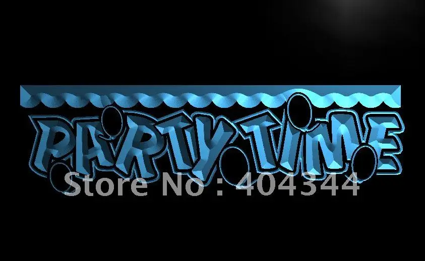 

LB779- Party Time Balloon Display Bar NR Neon Light Sig home decor crafts