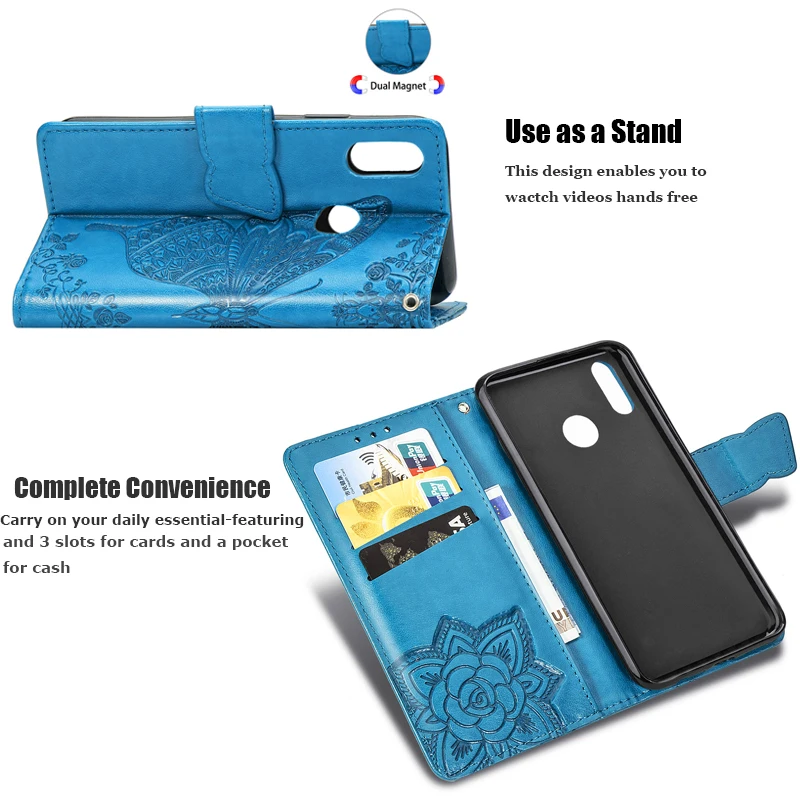 Кожаный чехол книжка 3D для Xiaomi Mi 9 SE 8 Play A2 Lite Max 3 Pocophone F1 Redmi GO 7 6A 5 Plus Note 6 Pro Global