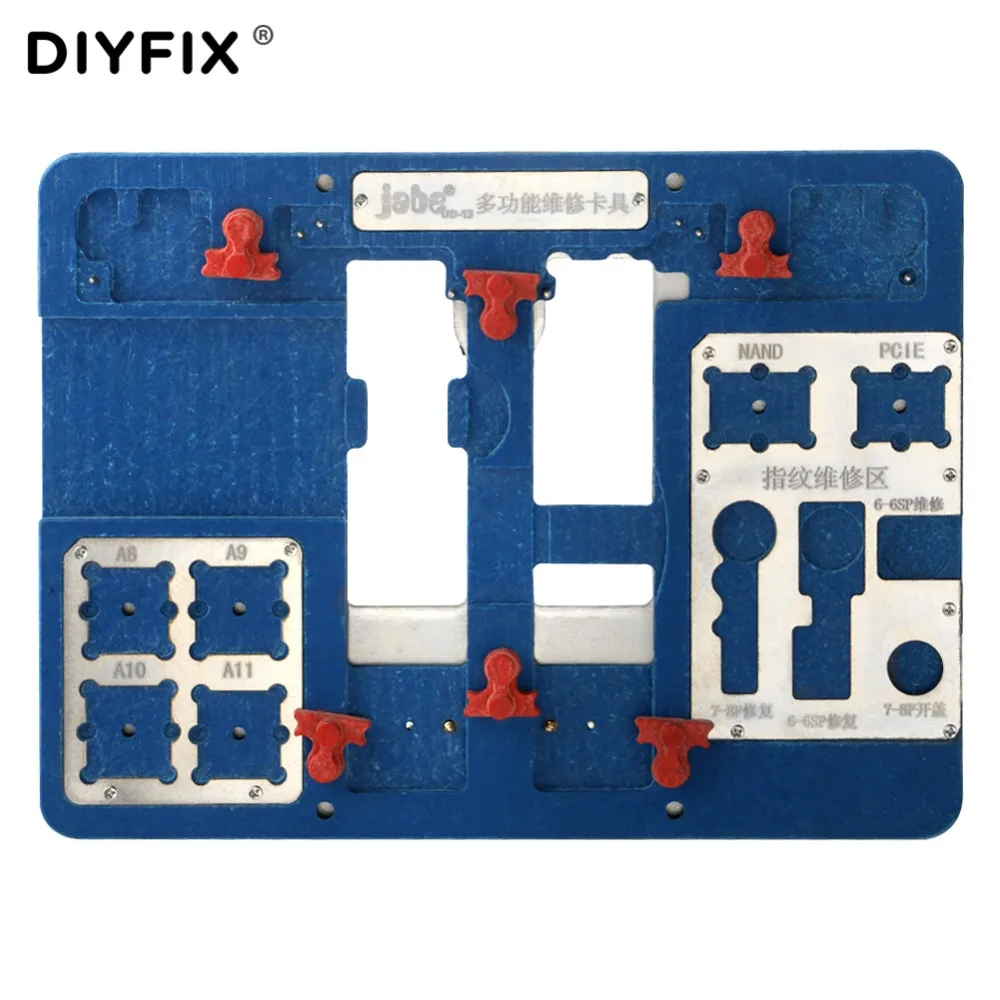 

Circuit Board PCB Holder Jig Fixture for iPhone 8/8P/77P/6S/6SP/6/6P Logic Board A8 A9 A10 A11 Chip with Fingerprint Repair Tool