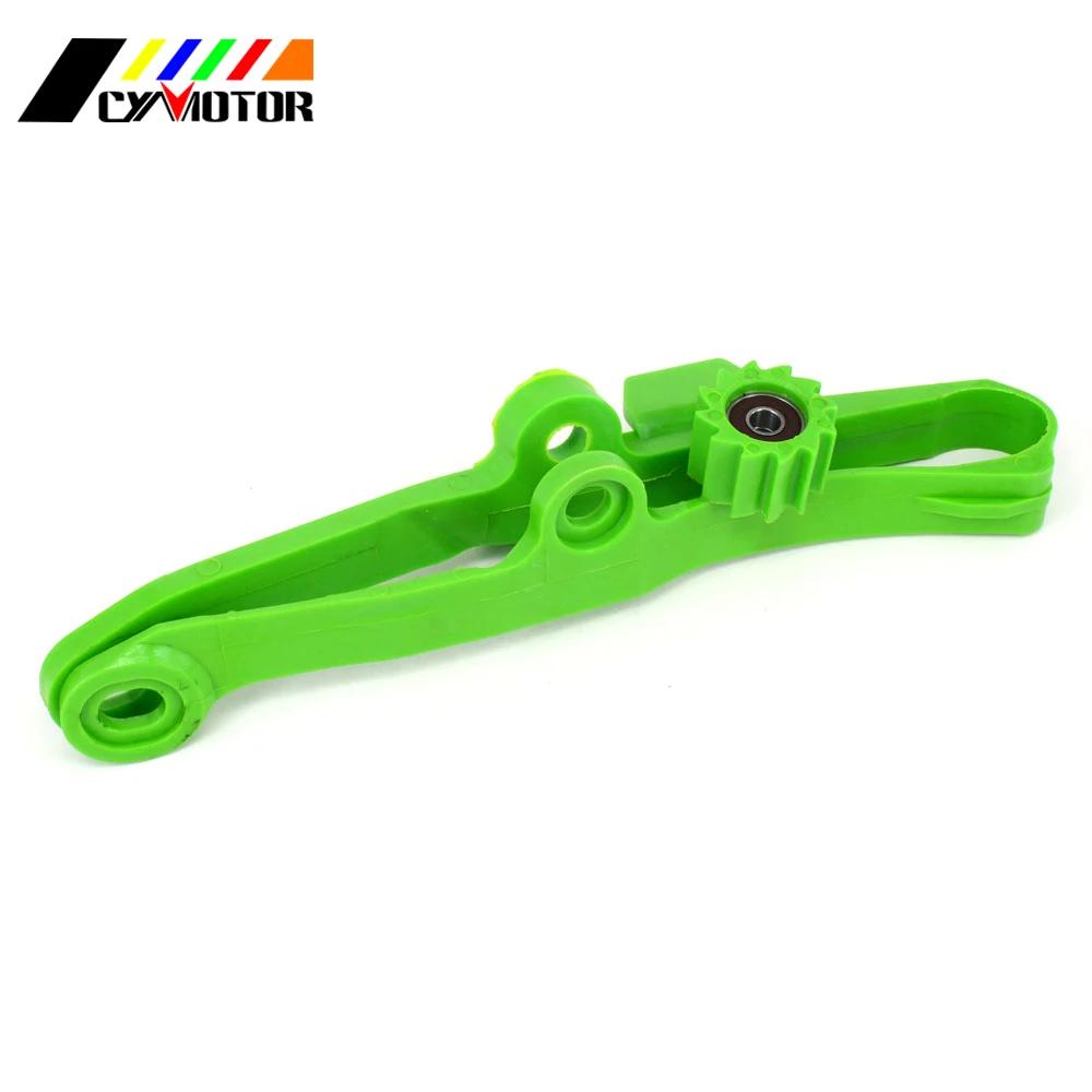 Зеленая направляющая цепи Guad и звездочка для KAWASAKI KXF250 KXF450 KXF 250 450 2009 2010 2011 2012 2013 2014