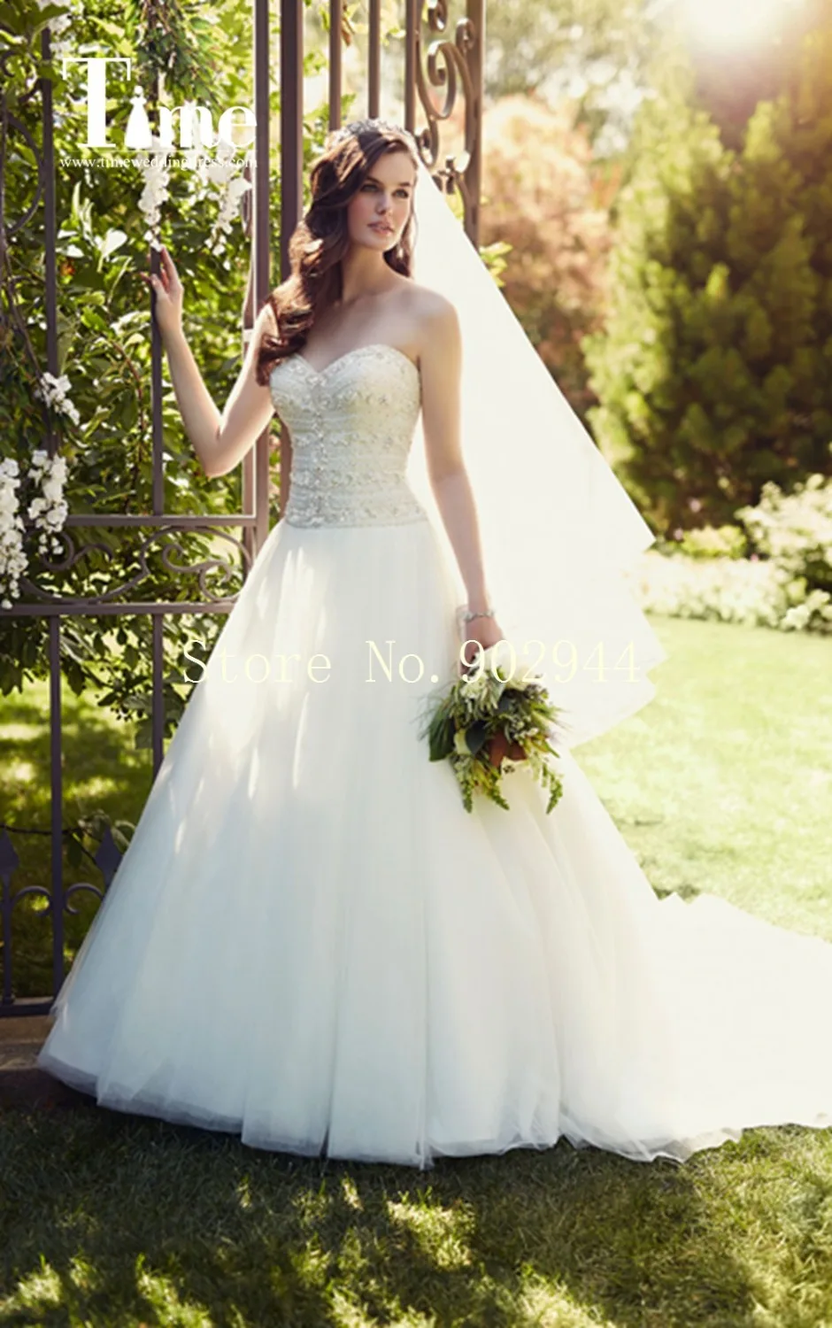 glaring 2015 Wedding Dresses sweetheart ball gowns beaded crystal vestido de noiva bridal Gowns ruched court train lace up back | Свадьбы и