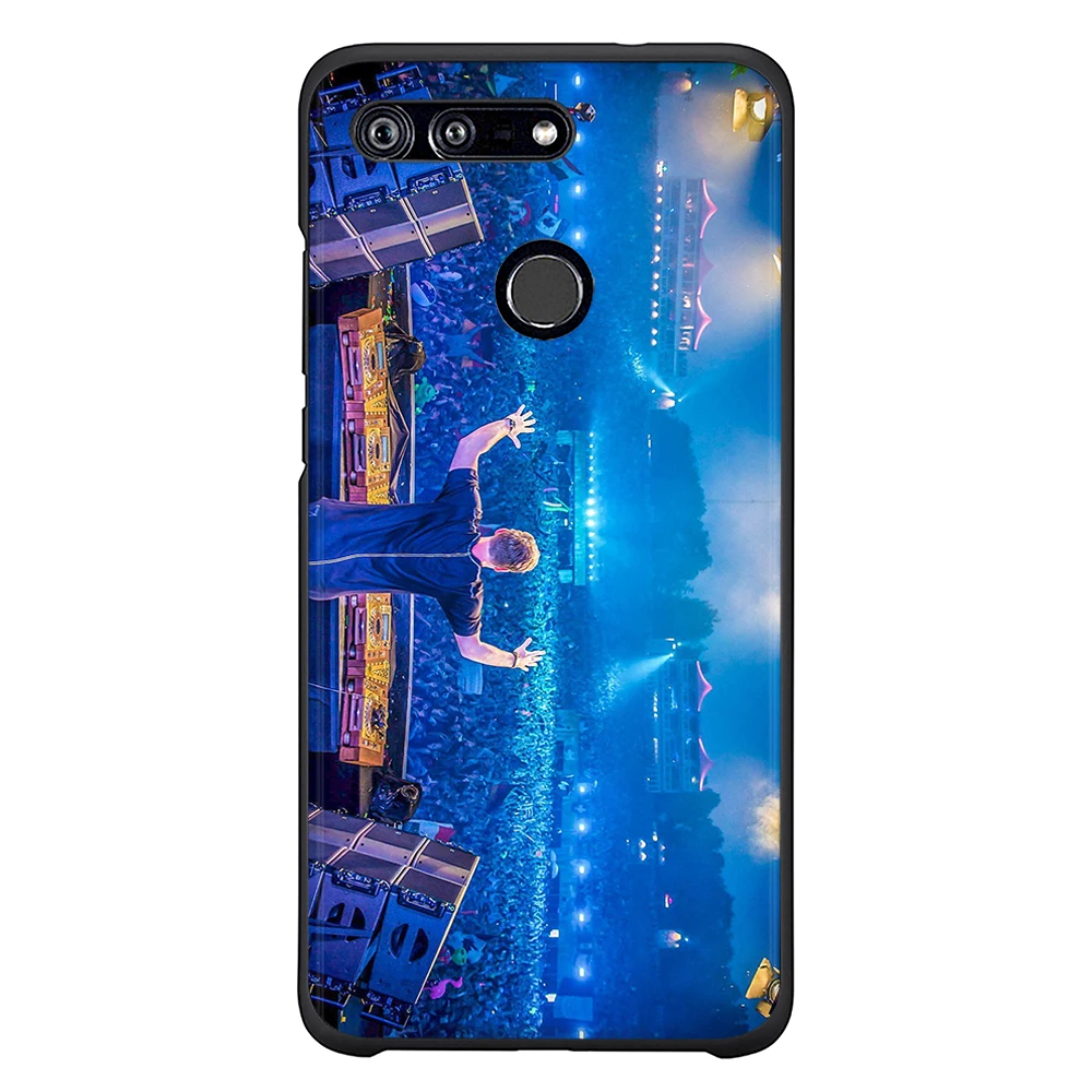 Black TPU Printed Case for Honor 7a Silicone Phone Huawei Nova 3 3i 8x Back Cover |