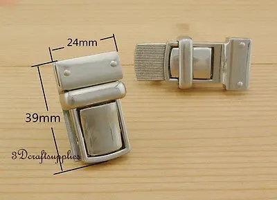 Кошелек с замком защелка для большого пальца язычок застежкой тусклый никелевый