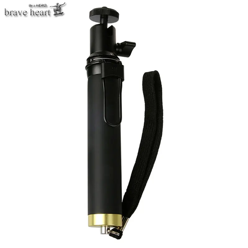 monopod only Водонепроницаемый чехол+ Bluetooth беспроводной монопод с дистанционным управлением селфи палка для Xiaomi Yi Xiaoyi 2 4K Yi Lite Экшн-камера - Цвет: monopod only