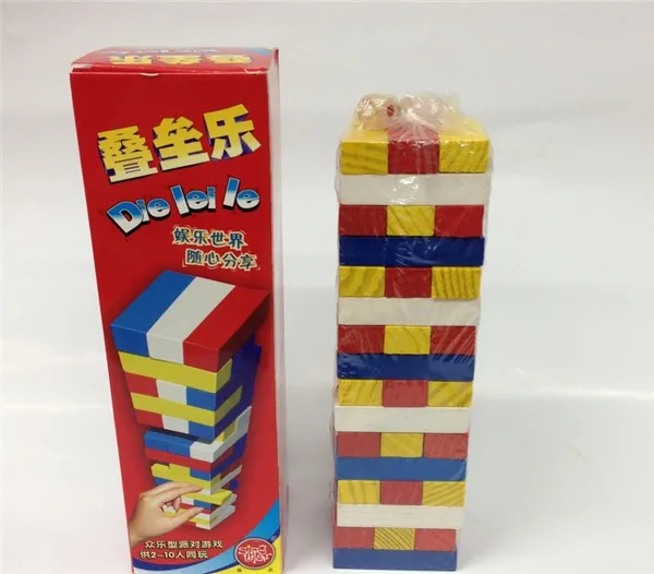 20boxs Малый &quotДженга&quot Настольная игра 48 шт./кор. Красочные окружающей среды