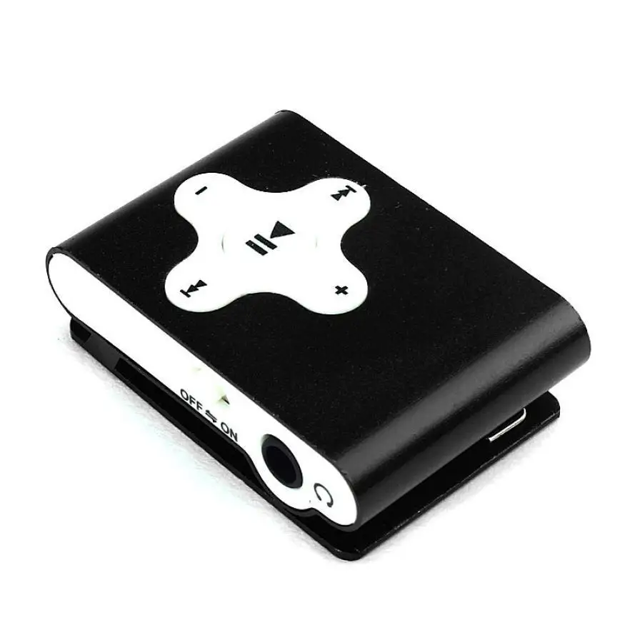 2016 высокое качество Fasion Music Media Мини Clip USB Металла MP3 Player Поддержка Micro SD TF Карта