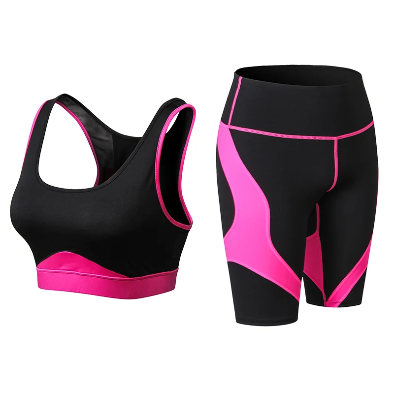 

fitness clothing women Sport Suit Sexy sport bra and Tight shorts Yoga Set Gym Suits Female sport wear Workout Clothes Women