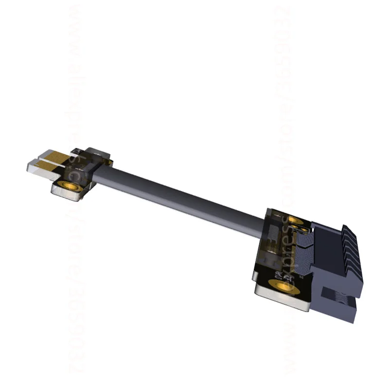 Кабель удлинитель PCIe 3 0x1 штекер на гнездо x4 защита от электромагнитных помех 8G/bps