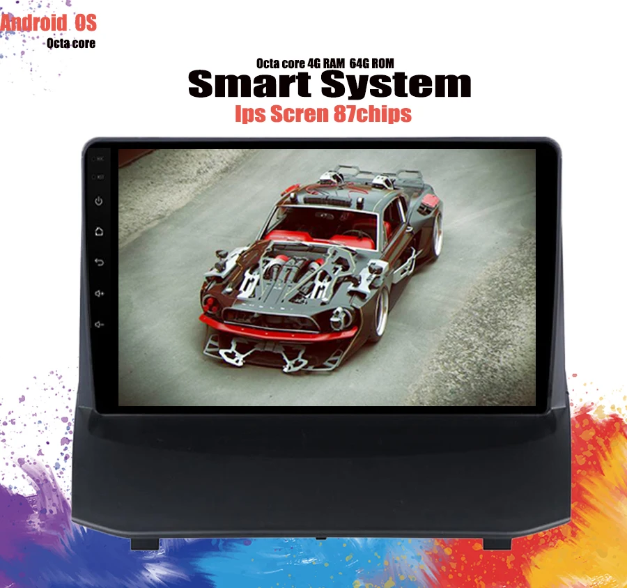 Octa Core 1280*720 Android 10 0 автомобильный DVD GPS навигатор плеер Deckless Car Stereo для Ford Fiesta 2009 2018