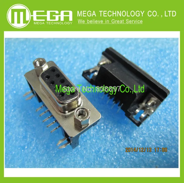 10 шт., изогнутая игла DR9 с разъемом типа DB9