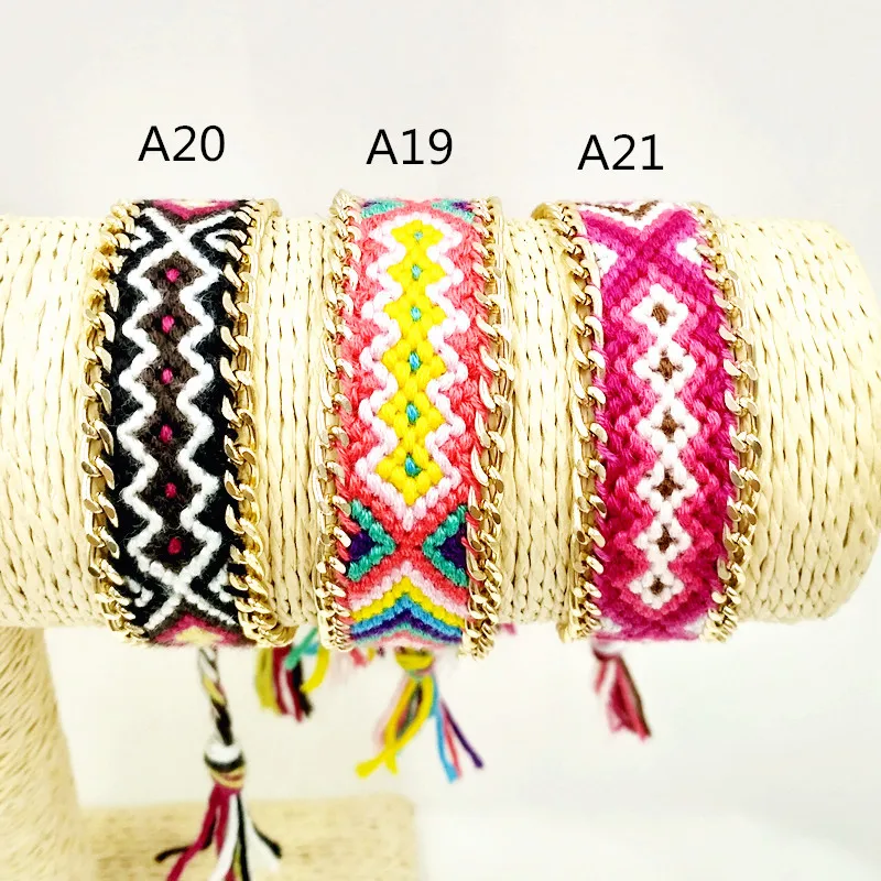 8 шт. плетеные браслеты из хлопка с вышивкой|friendship bracelets|chain braceletgirls bracelet |