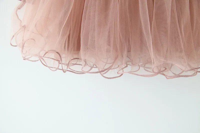 Girls wear spring and autumn new female baby sweet Korean version of the children's lace princess dress