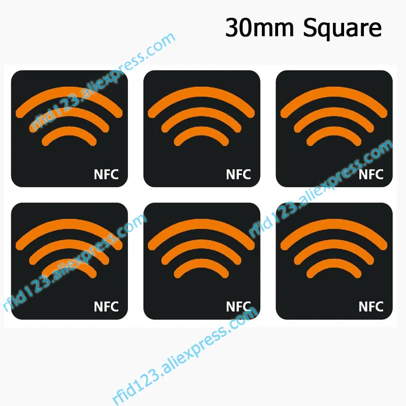 Ntag213 ярлык NFC наклейка с 144 байт RFID клейкая этикетка label 6ps/лот|IC/ID карты| |