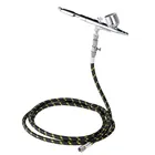 Мини-Аэрограф Двойного действия с шлангом для рисования, татуировки, маникюра, Аэрограф, инструмент для ногтей