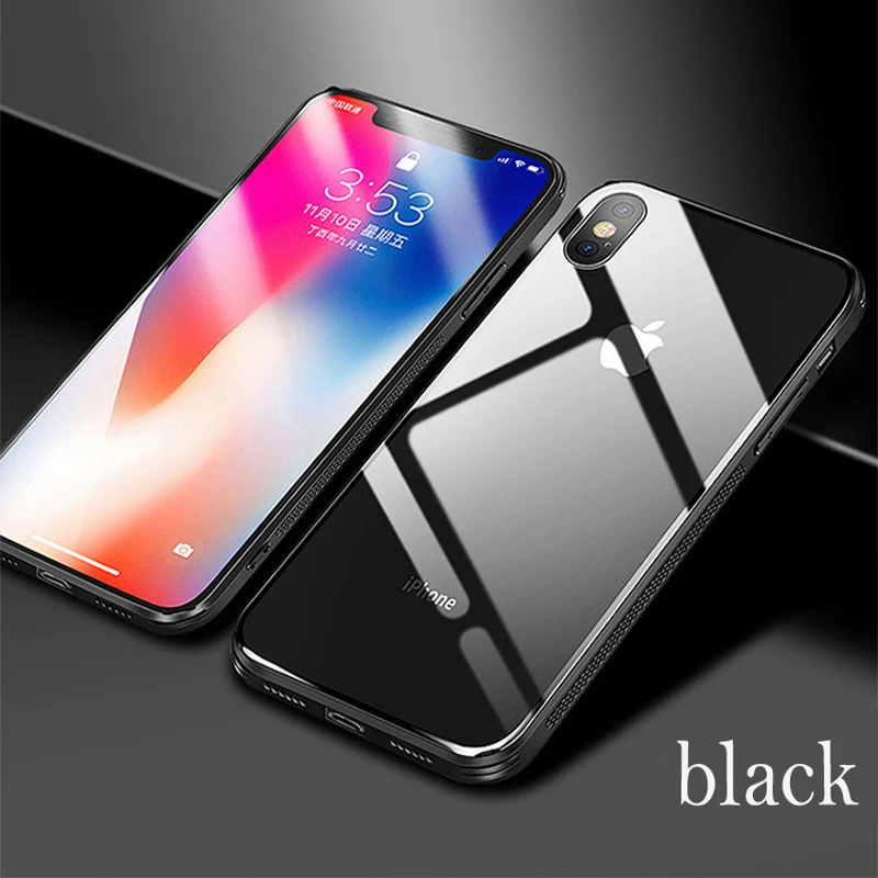 Restore true color Apple xs Max tempered glass case for iPhone 6S / 7/8 plus XR drop-proof transparent phone | Мобильные телефоны и