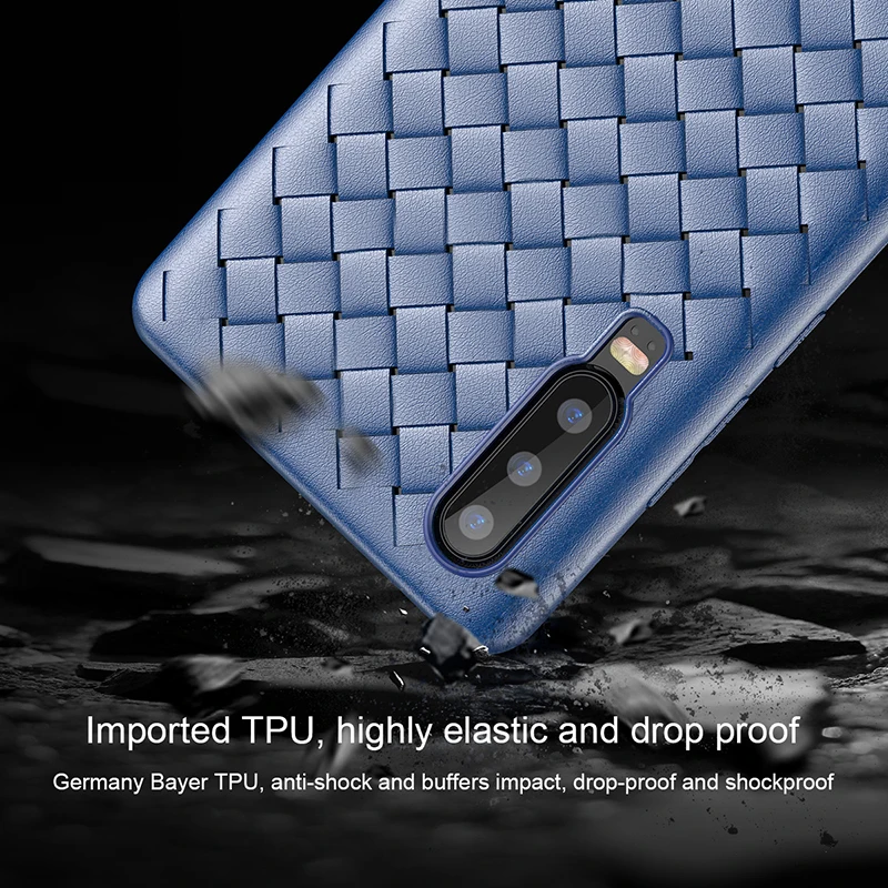 Роскошный чехол Baseus для huawei P30 Pro противоударный на заднюю панель Мягкий ТПУ