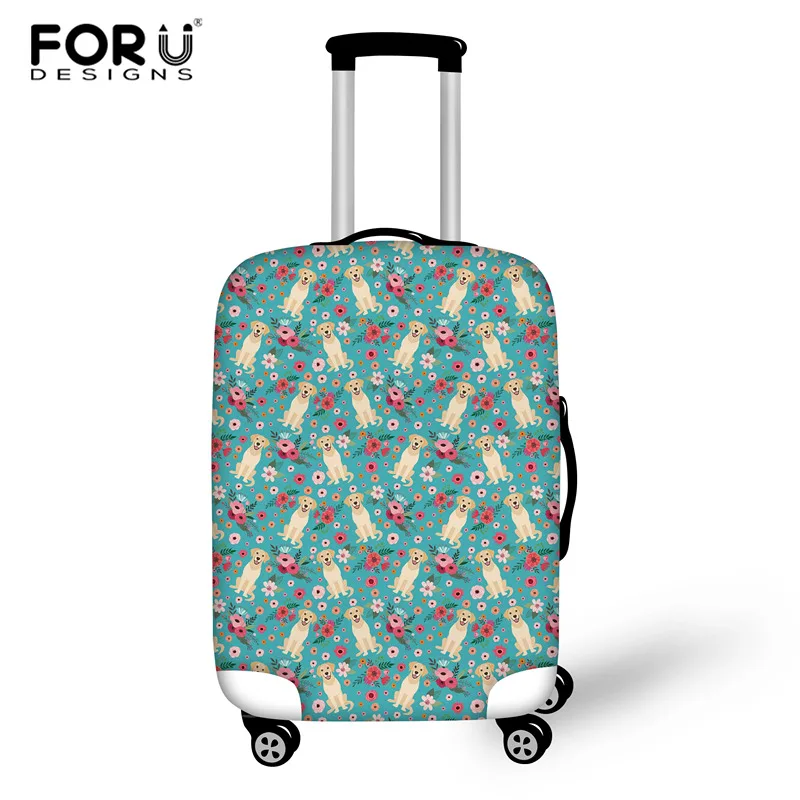 

FORUDESIGNS, чехол для дорожного костюма с рисунком Лабрадора, защитный чехол, эластичный пылезащитный чехол для тележки 18-30 дюймов, аксессуары д...
