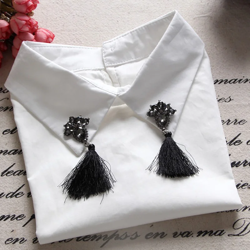 Женский шифоновый свитер с бусинами белая демисезонная рубашка имитацией