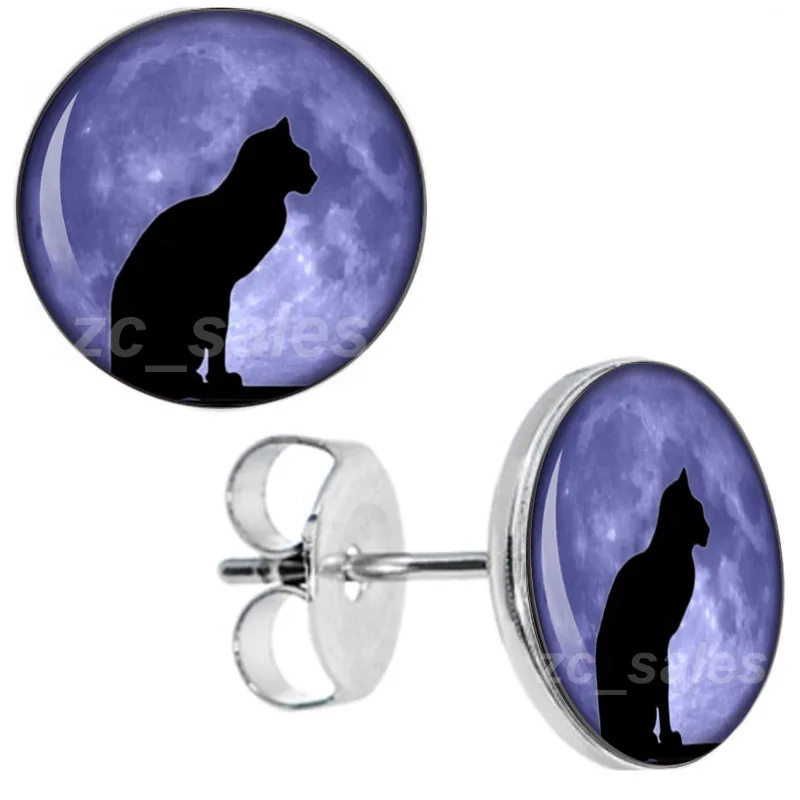 Серьги-гвоздики из нержавеющей стали 8 мм 10 х 0 7