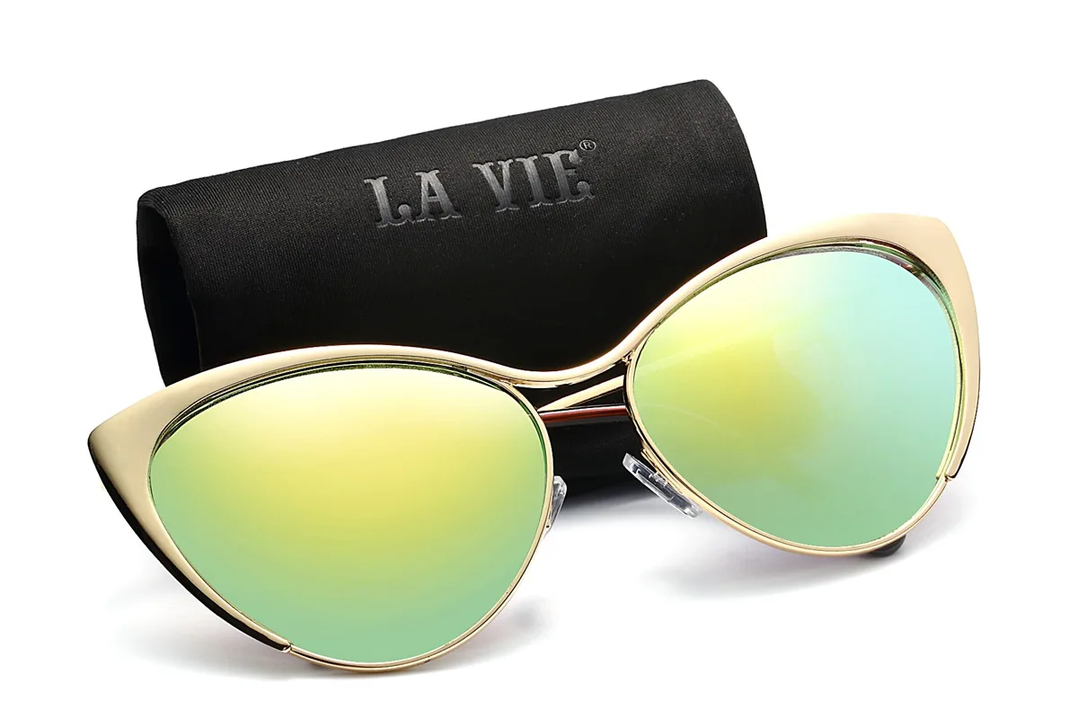 Солнечные очки Cateye женские зеркальные солнцезащитные дизайнерские|gafas de sol mujer|cateye sunglasses womenmirrored women |