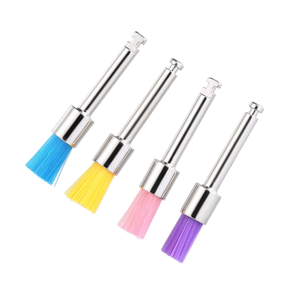 100 шт./коркор. зубная нейлоновая полировальная щетка зубные пятна удалитель пятен