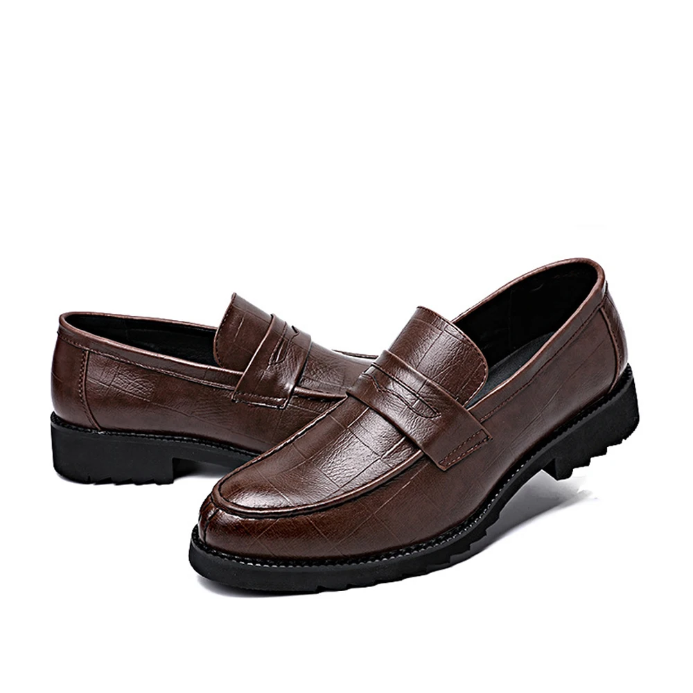 QFFAZ New Men Shoes Leather Mocassins Loafers Slip On Formal Casual Oxford Dress | Обувь