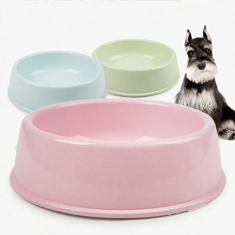 

Blue Green Pink Food Grade Wheat Straw Dog Bowl Pet Cat Feeder Dish and Food Water Bowls for Small Medium Large Dogs Non Skid