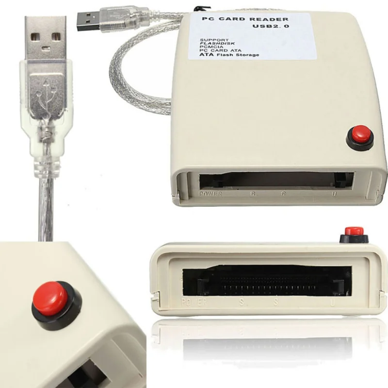 USB 2 0 к 68 Pin ATA PCMCIA Устройство для чтения карт памяти на флэш диске адаптер