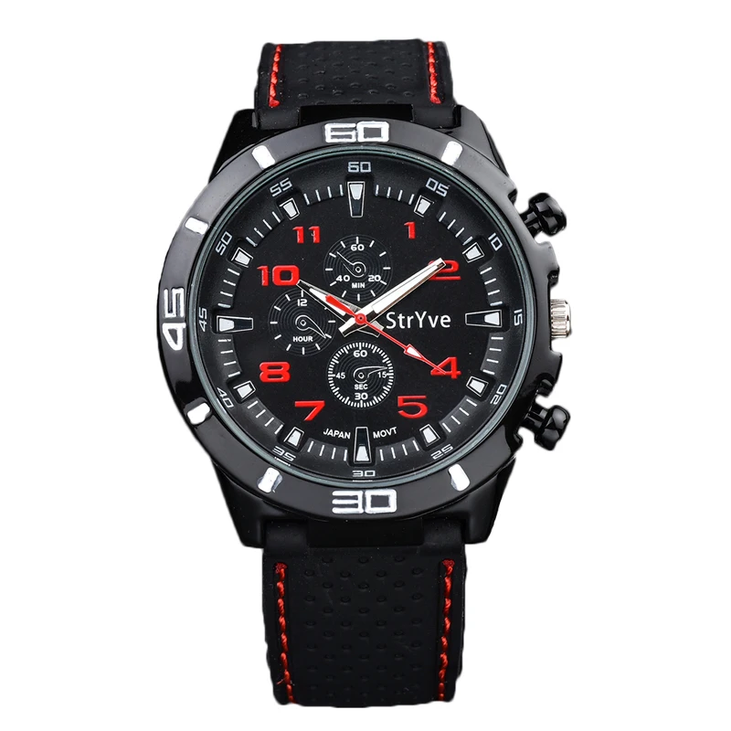 Stryve бренд relojes hombre 2018 скоростные спортивные часы военный черный силиконовый