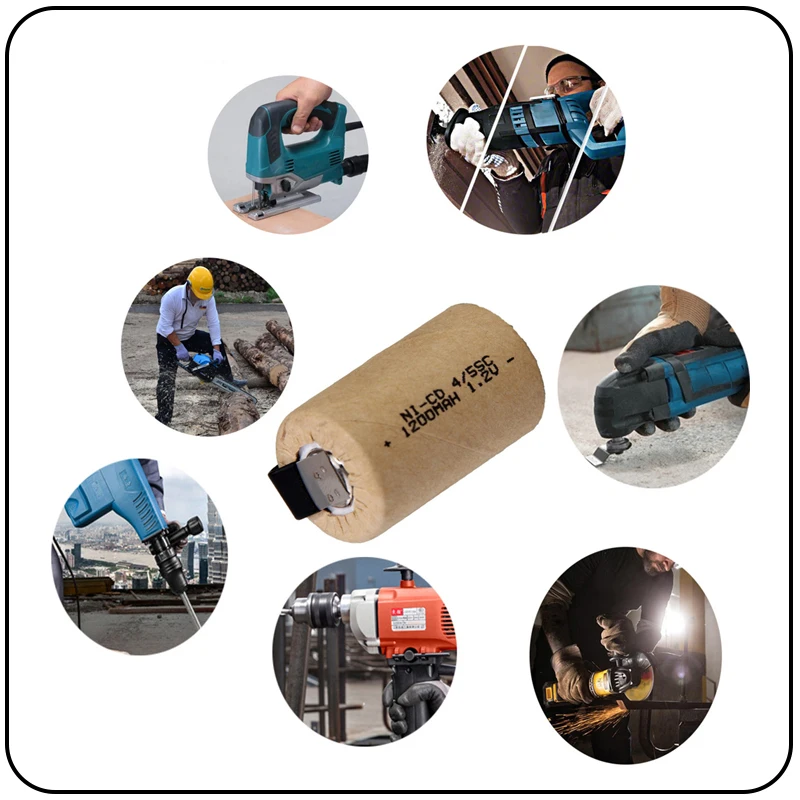 15 шт. 4/5SC 1200 мАч 1 2 В батарея NICD аккумуляторы для makita bosch B & D Hitachi metabo dewalt