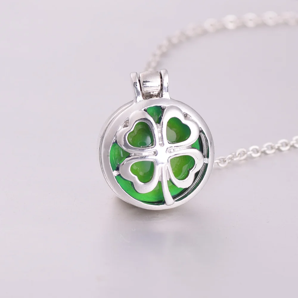 Ожерелье Lucky Clovers Openable Mood, меняющее цвет, термохромное ожерелье, ожерелье с температурой, ювелирное изделие, Заводская распродажа