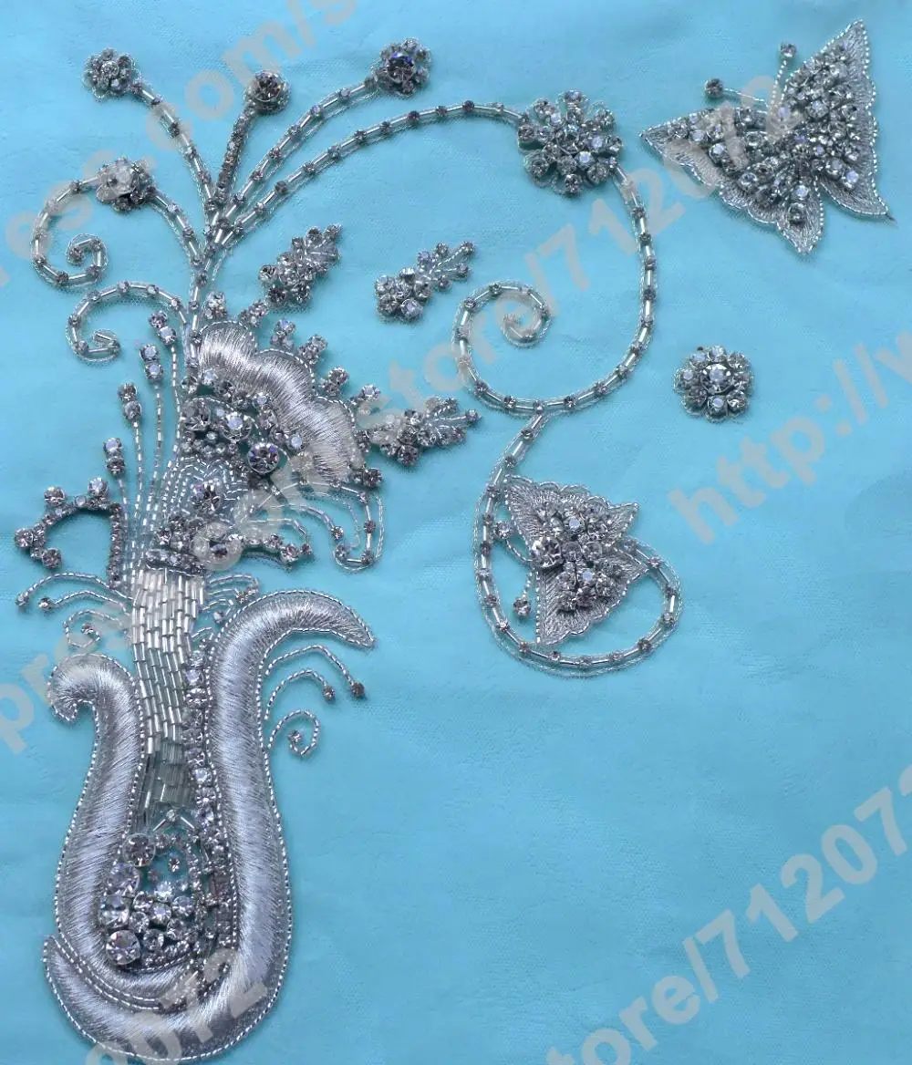 Вышивка бабочка с металлическим блеском 11 дюймов * 9 дюймов|flower flower|flower handmadeflower