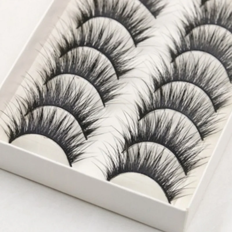 10 пар Профессиональные Накладные ресницы накладные натуральный макияж женские