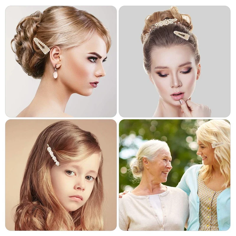 Жемчужные заколки для волос женщин девочек Галстуки дня рождения День Святого