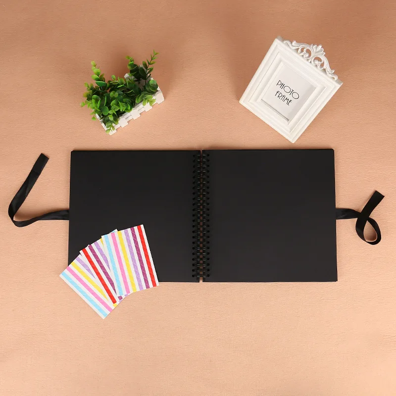 Фотоальбом сделай сам с бантом 18 дюймов открытка ручная приклеенная пара ретро