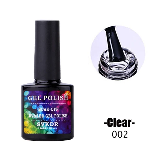 02 clear SVKDR белый прозрачный Blossom Гель-лак Soak Off УФ и светодиодный лампы ногтей гель длительный Цветущий цветок средство для полировки ногтей своими руками ногтей - Цвет: 02 clear