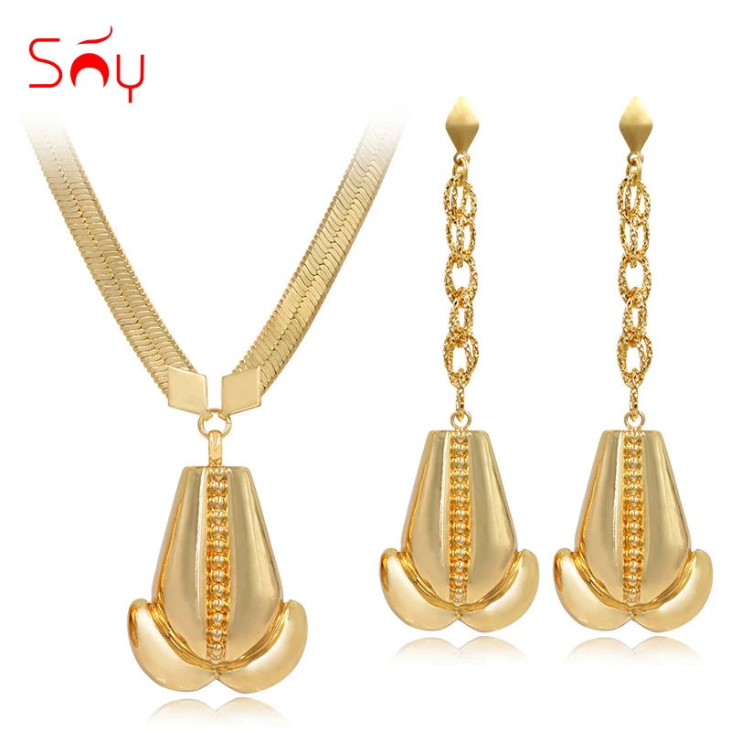 Sunny Jewelry массивные Дубай лягушка медные комплекты украшений для женщин длинные