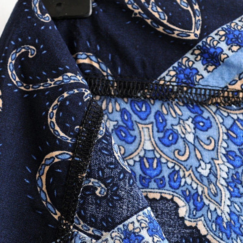 Женские длинные брюки Boho свободные с высокой талией в стиле бохо уличная одежда