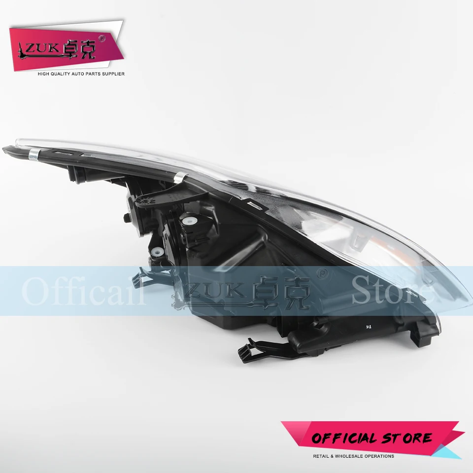 ZUK 2 шт. фара в сборе для Ford Focus MK2 2009 2010 2011 2012 2013 седан хэтчбек Черный цвет Тип
