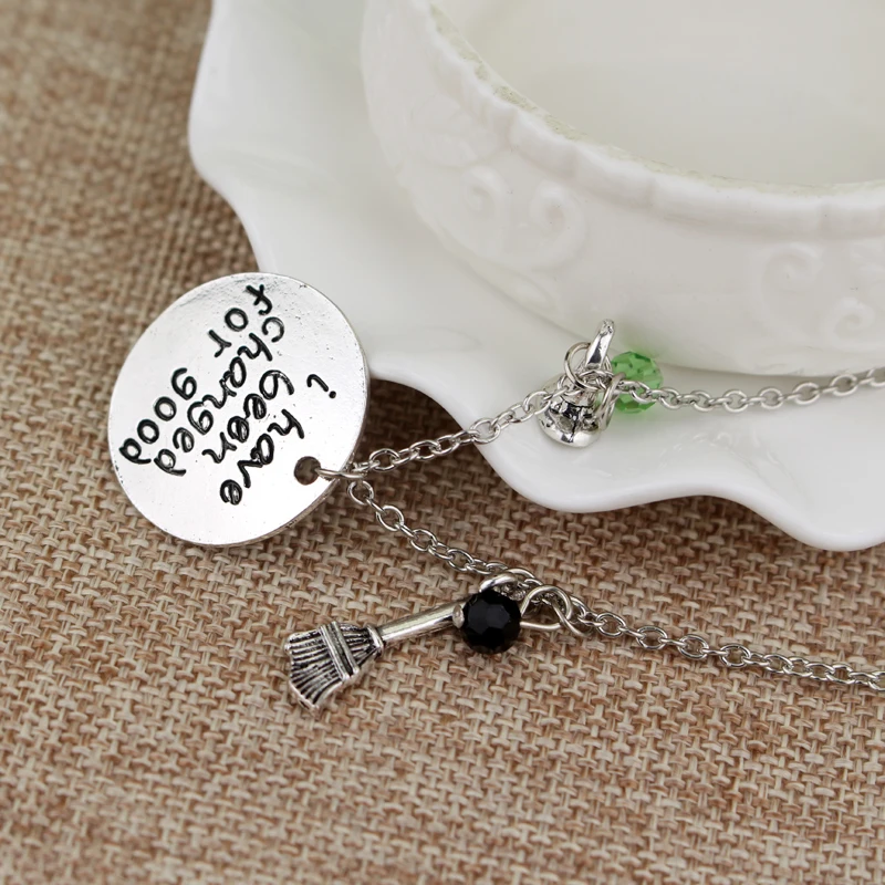 &quotЯ был изменен навсегда потому что я знал тебя&quot хрустальные бусы кулон сплав