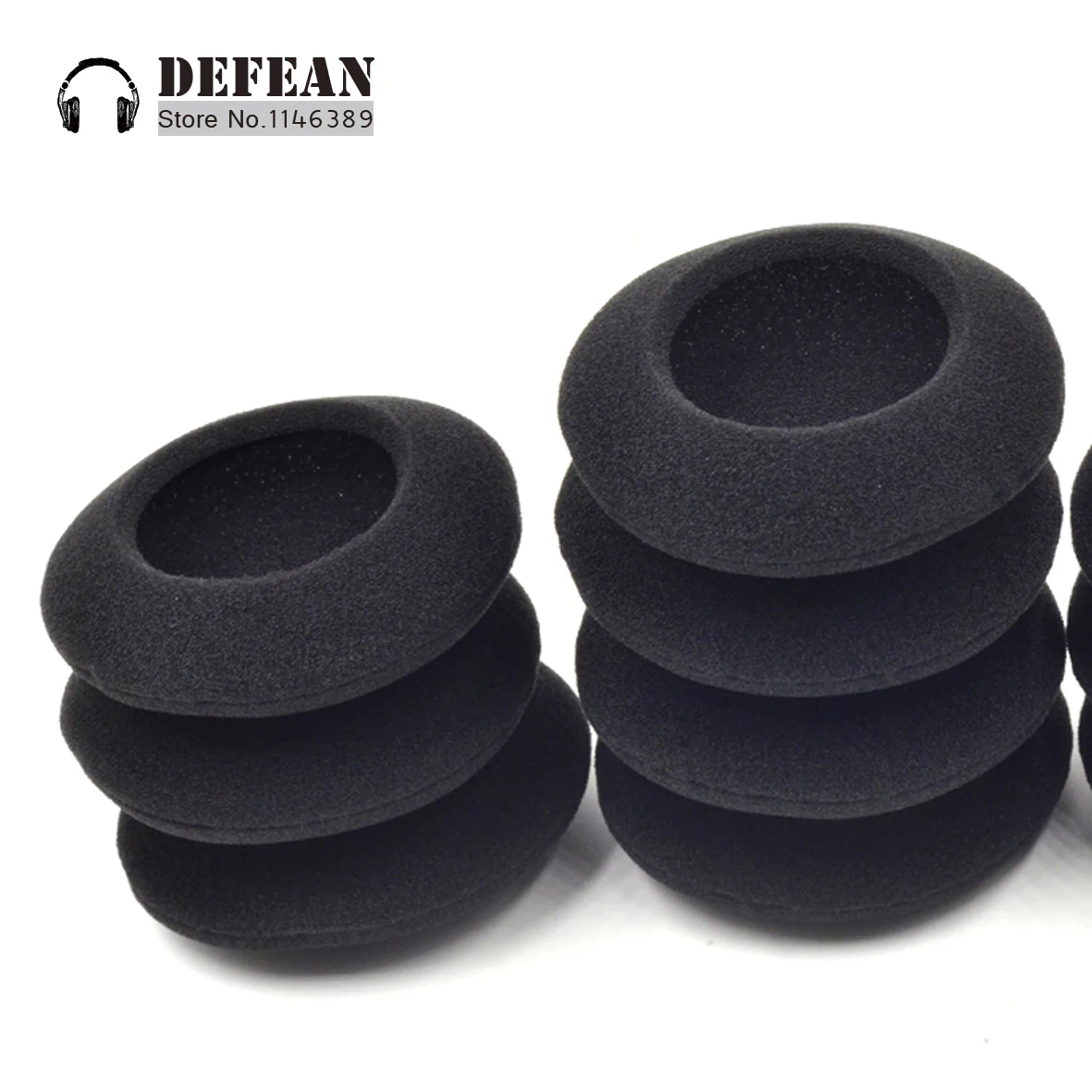 10x подушка из пены с эффектом Ухо Крышка колодки для Logitech H330 H340 наушников USB ПК