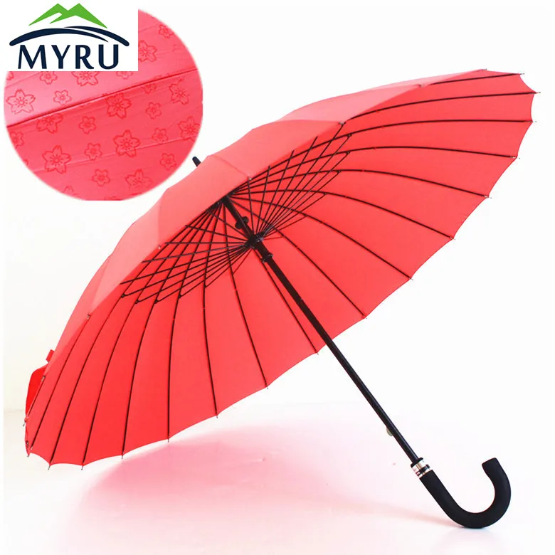 Зонт с длинной ручкой 24 К чистый цвет волшебная смена Цветов Экстра большой