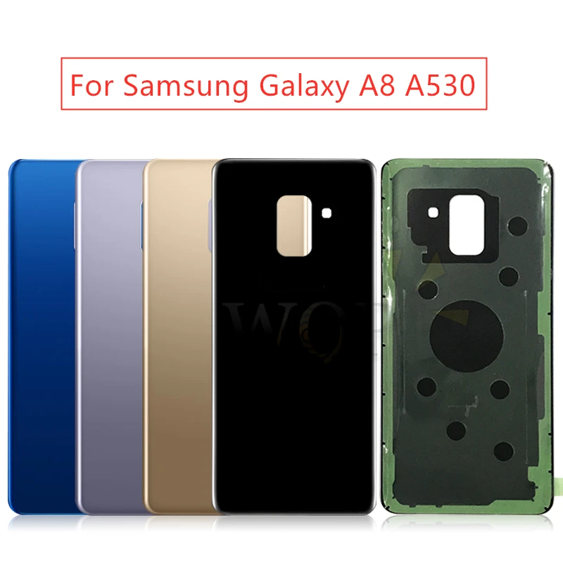 Задняя крышка батарейного отсека для SAMSUNG Galaxy A8 A530 2018 стеклянная корпуса сменная