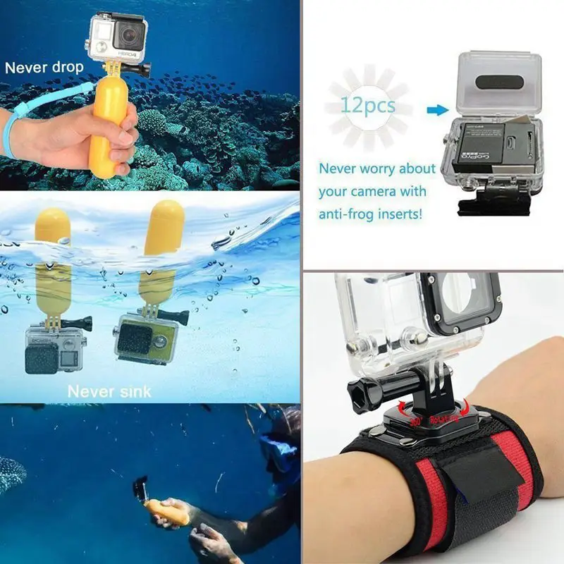 Набор аксессуаров для экшн камеры GoPro Hero 7 6 5 4 3 Xiaoyi 4K SJCAM EKEN Camera for xiaomi tripod набор