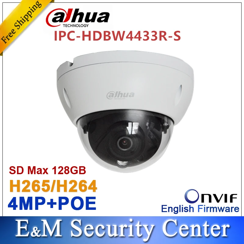 dahua 4MP IPC-HDBW4433R-S Замена IPC-HDBW4431R-S и IPC-HDBW4421R IP POE HD Сеть ИК cctv купольная IP CCTV камера