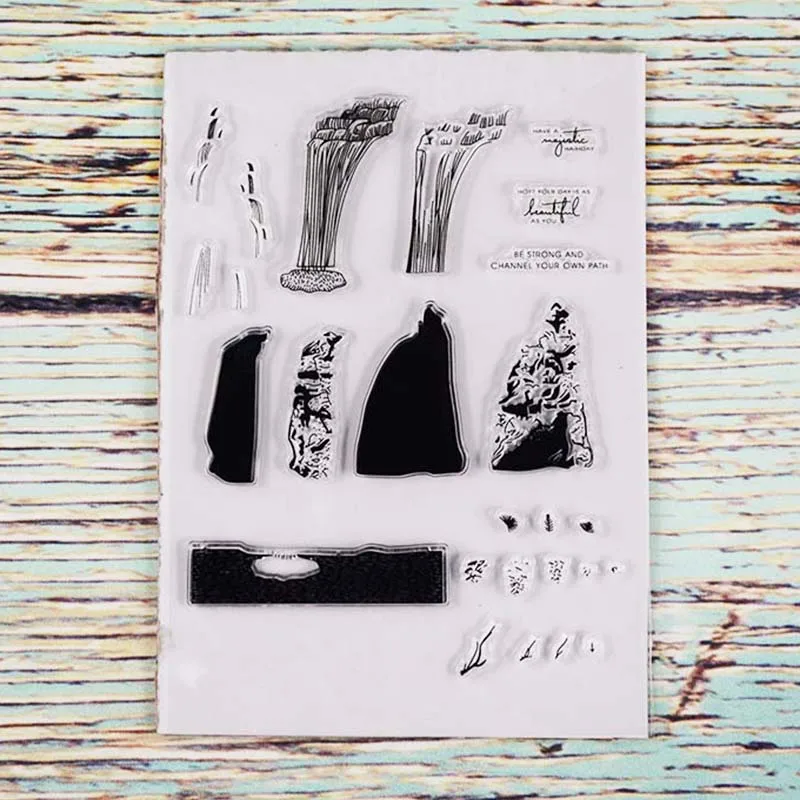 404369 Птицы слои/торговый улица/чайный горшок прозрачный штамп для DIY Скрапбукинг/фотоальбом карты делая стационарные поставки - Цвет: 404369