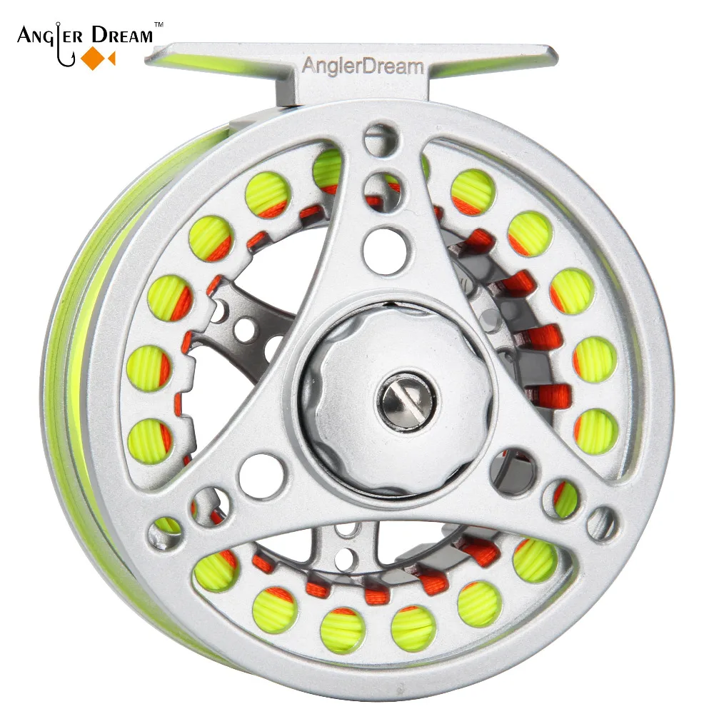 ANGLER DREAM Fly Fishing Reel Fishing Accessories 1/2 3/4 5/6 7/8 WT Aluminum Alloy Carp Gear Tackle Kit Fly Reel Fly Line Combo